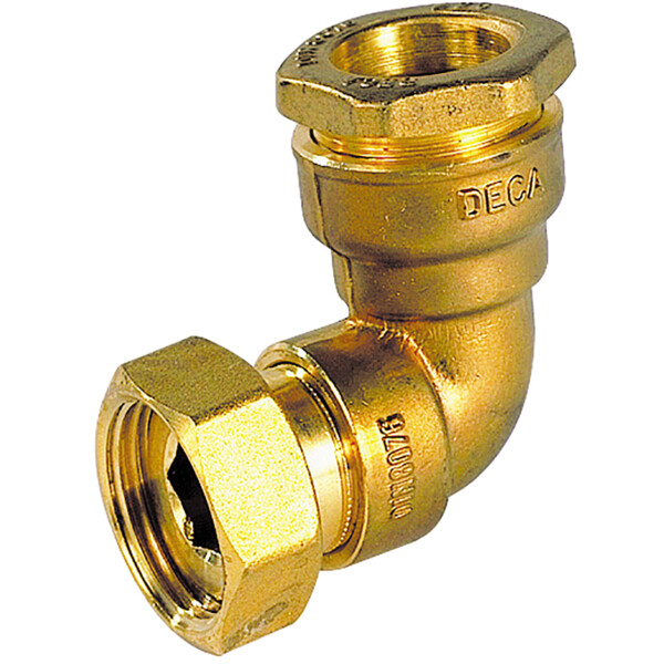 Raccord laiton à serrage extérieur Série 800 coudé 90° écrou F 1"1/2 - PE DN40 - Sferaco - 800840