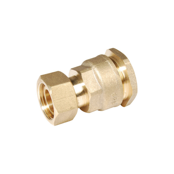 Raccord laiton à serrage extérieur Série 806 droit écrou F 1"1/2 - PE DN50 - Sferaco - 806850