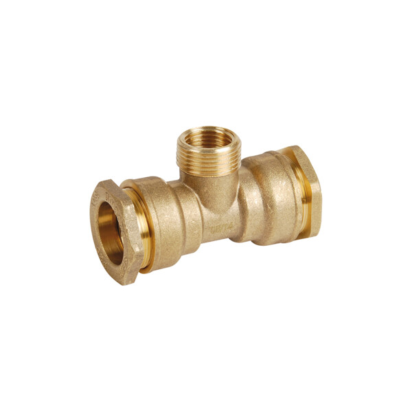 Raccord laiton à serrage extérieur Té Série 815F centre femelle 2" PE 50 - Sferaco - 815F950