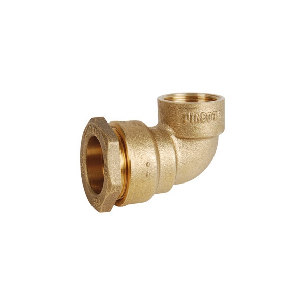 Raccord laiton à serrage extérieur Série 818 coude femelle 1/2" - PE DN25 - Sferaco - 818425