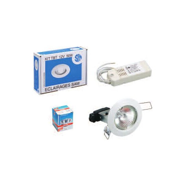 Kit spot encastrable TBT électronique fixe doré BTR 21 - SFN - 81210009