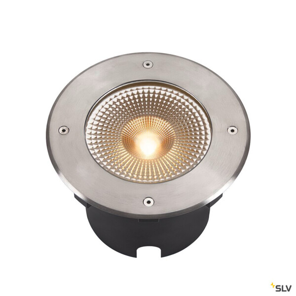Rocci 200, encastré de sol extérieur, rond, inox, led, 16w, 3000k, ip65/ip67 - SLV - 1006104