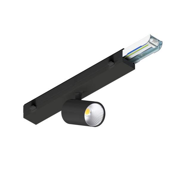 EASYLIGHT SPOT, spot pour system de ligne continue 500 472 940 WB ML DALI2, noir - SLV - 1011563