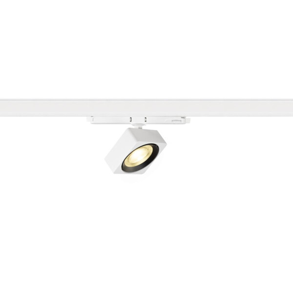 EURO CUBE 2 M, spot rail 3 allumages, carré, blanc/noir, LED, 14W, 3000K, DALI 2 - SLV - 1010844