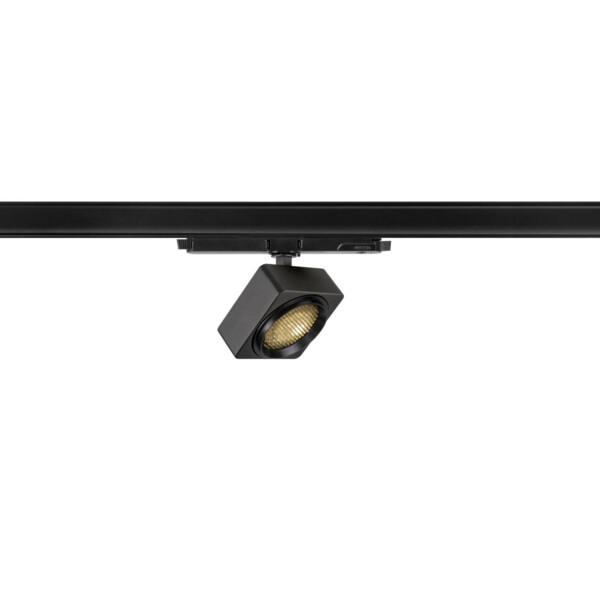 EURO CUBE 2 M, spot rail 3 allumages, carré, noir, LED, 14W, 3000K, DALI 2 - SLV - 1010846
