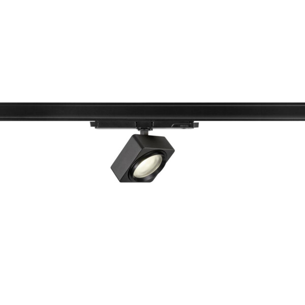 EURO CUBE 2 M, spot rail 3 allumages, carré, noir, LED, 14W, 4000K, DALI 2 - SLV - 1010847