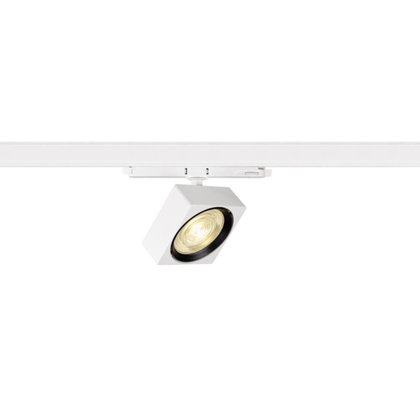 EURO CUBE 2 L, spot rail 3 allumages, carré, blanc/noir, LED, 21W, 3000K, DALI 2 - SLV - 1010852