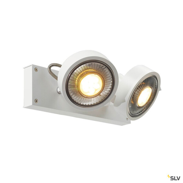 KALU 2 QPAR111 plafonnier, blanc mat. ES111, max. 2x75W - SLV - 147311