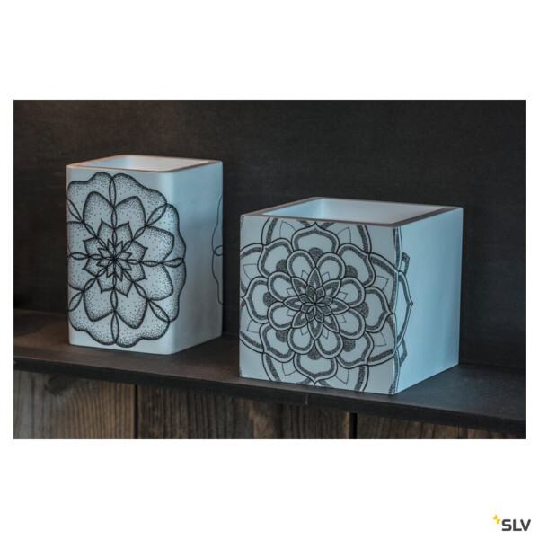 PLASTRA CUBE applique, carré, plâtre blanc, G9, max. 42W - SLV - 148018