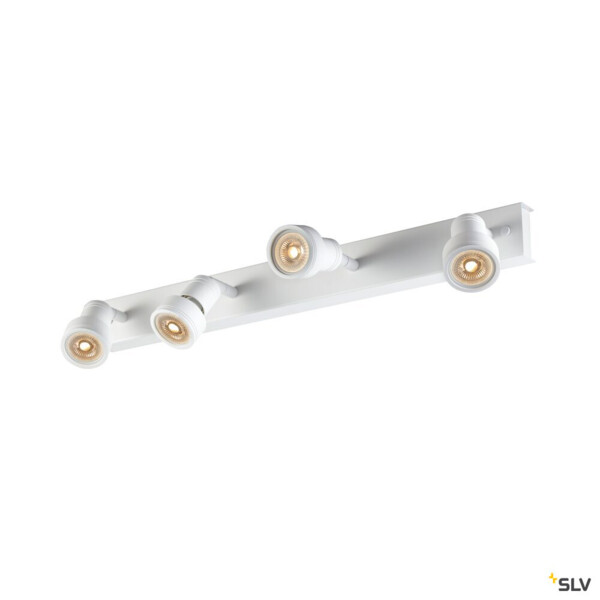 Puri, applique et plafonnier intérieur, quad, blanc mat, gu10/qpar51, 4x 50w max - SLV - 1002030