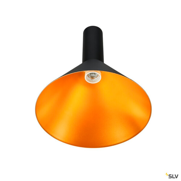 Phelia, suspension intérieure, ø 27,5 cm, noir/doré, e27, 23w max - SLV - 1002949