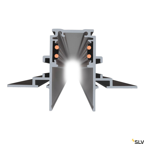 48v track, rail encastré 4 m, noir, dali - SLV - 1006563