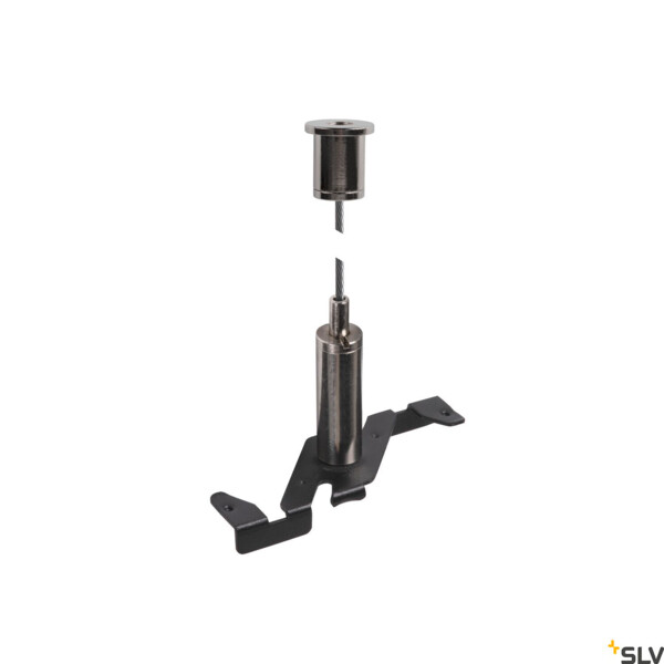 48v track, kit de suspension à  filin de 3m, noir - SLV - 1006607