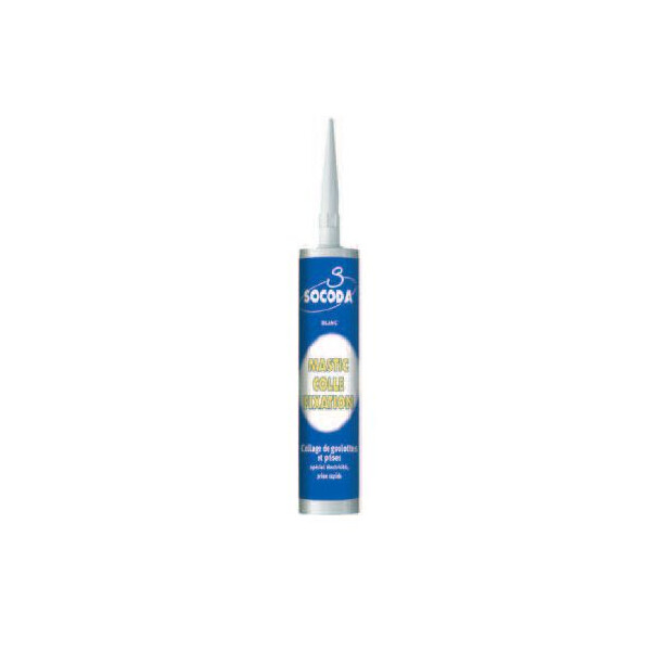 Colle pour goulottes et prises spéciale électricité cartouche 310ml - Socoda - Socoda - SOC04109903