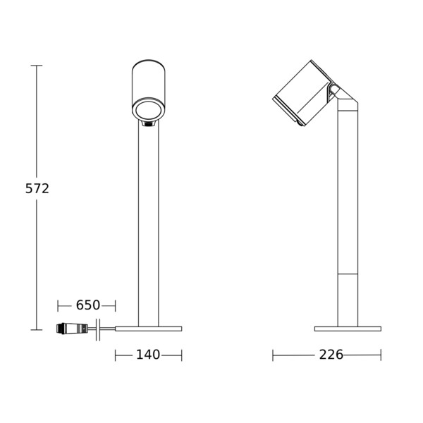 Spot way sc 24v avec détecteur de mouvement & bluetooth - Steinel - 089320
