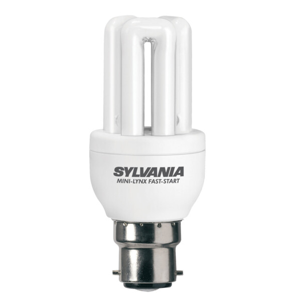 Ampoule fluocompacte E14 Sylvania Mini Lynx Fast-Start 8W 827 2700K 450lm - Sylvania - 0035134