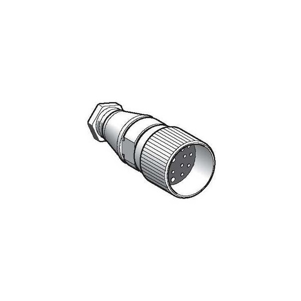 connecteur nu femelle, M23, 19 broches, droit presseétoupe Pg 13,5 - Telemecanique Sensors - XZCC23FDM190S