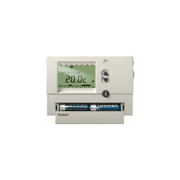Thermostat ambiance  digital 3 programmes   24h 7j piles ram 811 top b - Theben - 8119032