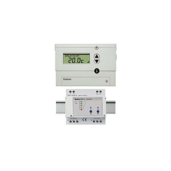 Thermostat  ambiance  programmable radio 2 zones  ram 813 hf 2z - Theben - 8139402
