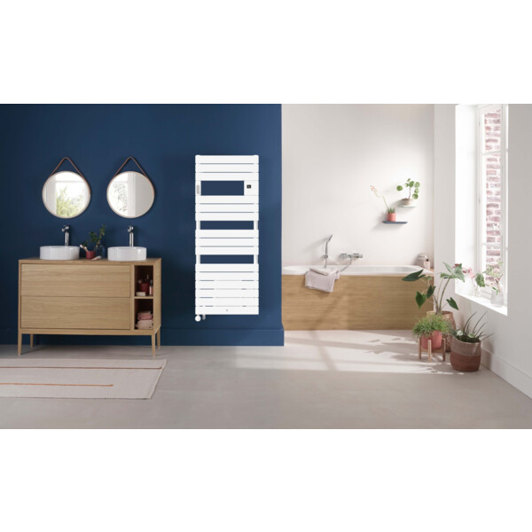 Radiateur sèche-serviettes riviera 2 mixte avec soufflerie 1750w gris ardoise - Thermor - 490242