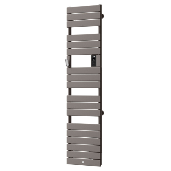 Radiateur Sèche-Serviettes Etroit Gris Roche avec Soufflerie 1500 W Riviera 2 Thermor - Thermor - 498257