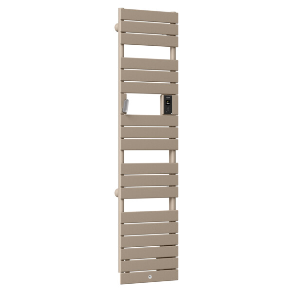 Radiateur Sèche-Serviettes Etroit Brun Sable avec Soufflerie 1750 W Riviera 2 Thermor - Thermor - 498260