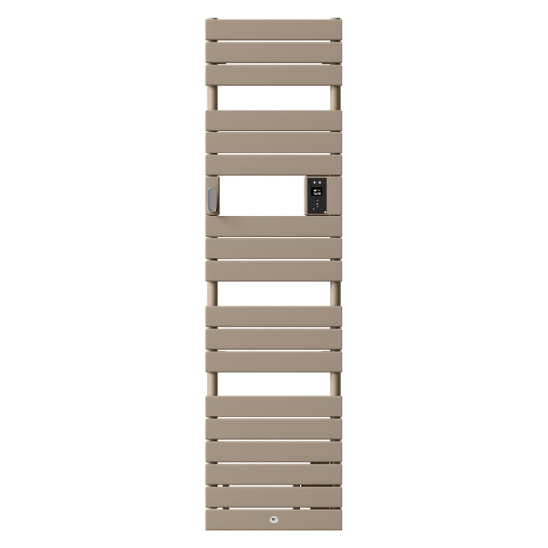Radiateur Sèche-Serviettes Etroit Brun Sable avec Soufflerie 1750 W Riviera 2 Thermor - Thermor - 498260