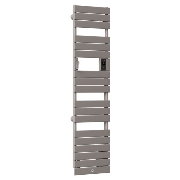 Radiateur Sèche-Serviettes Etroit Gris Roche avec Soufflerie 1750 W Riviera 2 Thermor - Thermor - 498264
