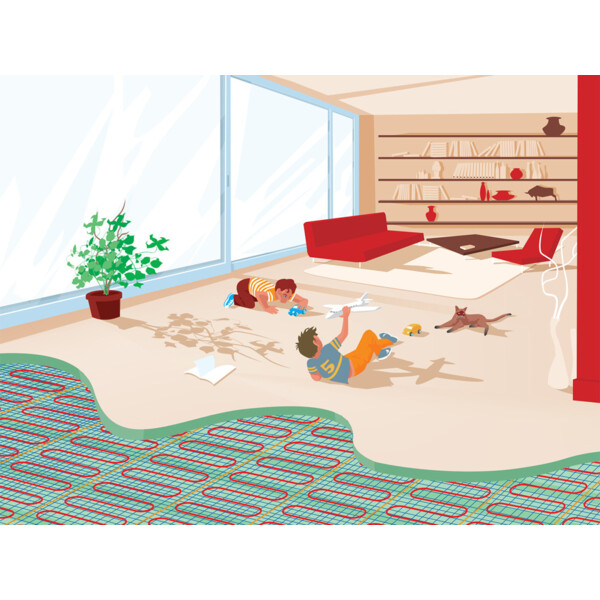 Plancher chauffant rayonnant électrique 650W Thermor KS L85cm - Thermor - 480065