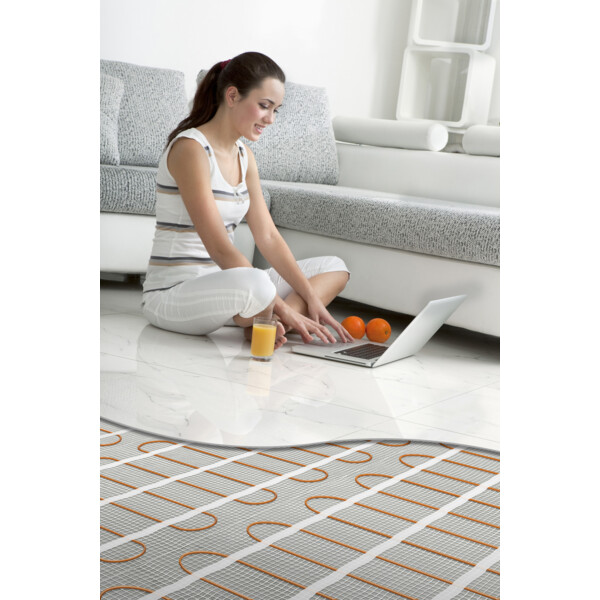 Plancher chauffant rayonnant électrique 900W Thermor Mozaïc câble 100W/m² trame 9m² - Thermor - 480125