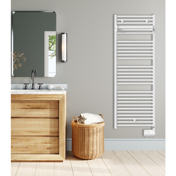 Radiateur sèche-serviettes électrique 500W Thermor Corsaire2 étroit blanc - Thermor - 473303