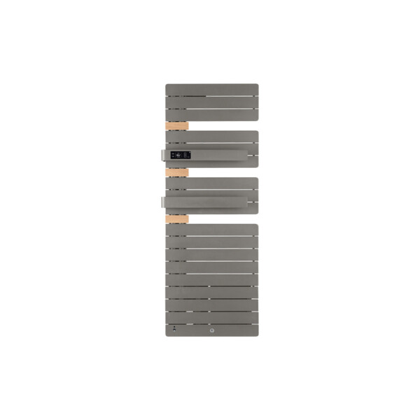 Sèche-serviettes allure 3 mat à gauche avec soufflerie 1750w gris roche - Thermor - 483189
