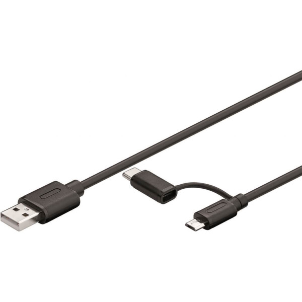 Cord usb2->type c+micro usb 1m - Uniformatic - 10635