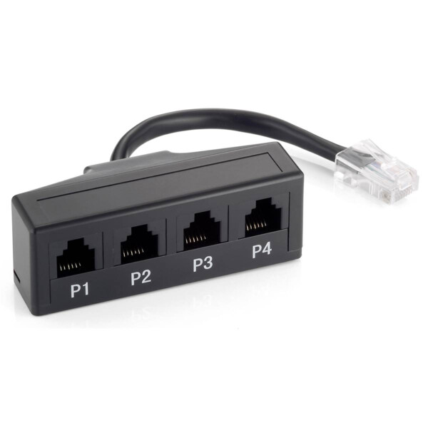 Quadrupleur tel rj45m->4 rj45f - Uniformatic - 44026