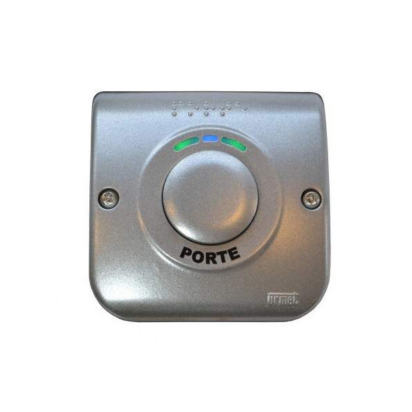 Bouton poussoir de sortie zamac 90x90 lumineux - Urmet - BA/OF/90LH