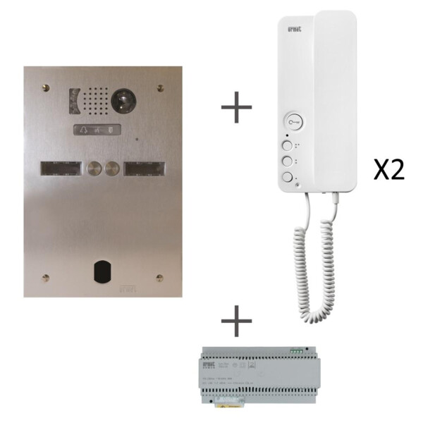 Kit audio 2r 2bp 2 voice programmé (21657) - Urmet - KA83/202