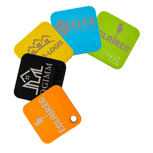 Marquage laser badges / teleco - Urmet - LASERMEMO
