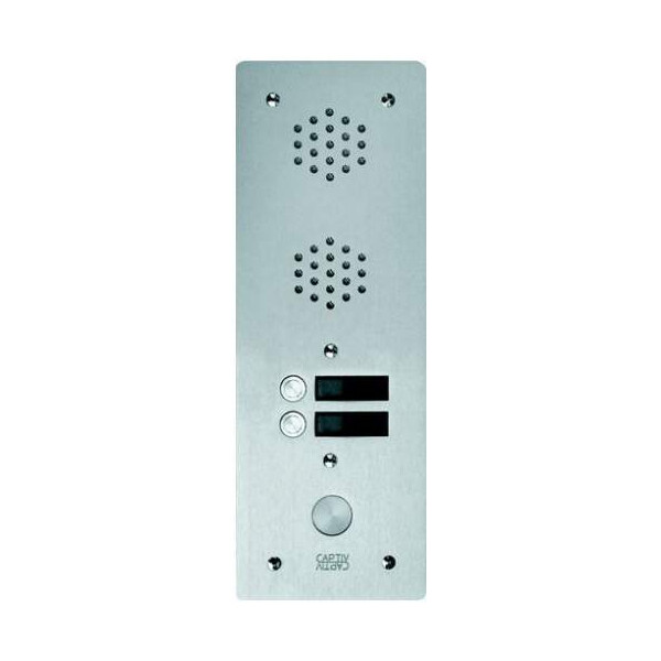 Plaque a.v alu 6mm 1r 02bp (406) - Urmet - 7771/2