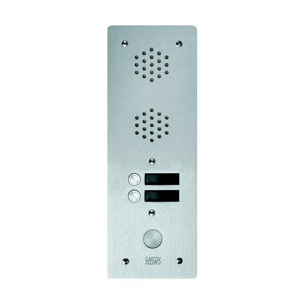 Plaque a.v alu 6mm 1r 02bp (406) - Urmet - 7771/2