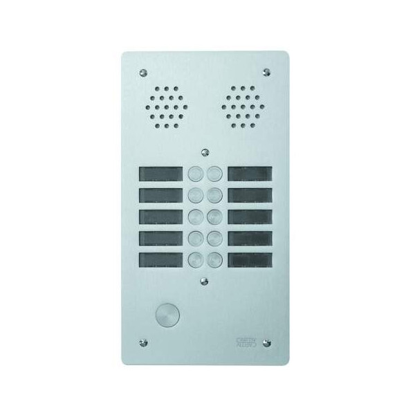 Plaque a.v alu 6mm 2r 10bp (407) - Urmet - 7772/10