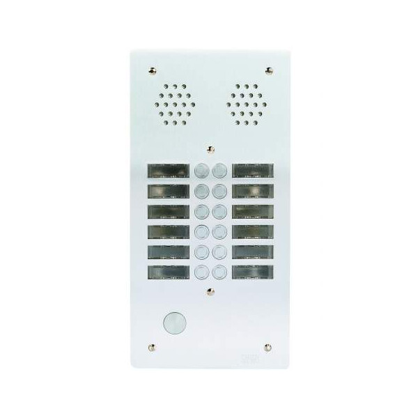 Plaque antivandale aluminium 6mm 2r 12bp (408) - Urmet - 7772/12