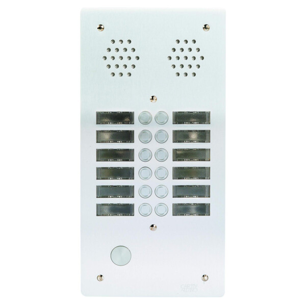Plaque antivandale aluminium 6mm 2r 12bp (408) - Urmet - 7772/12