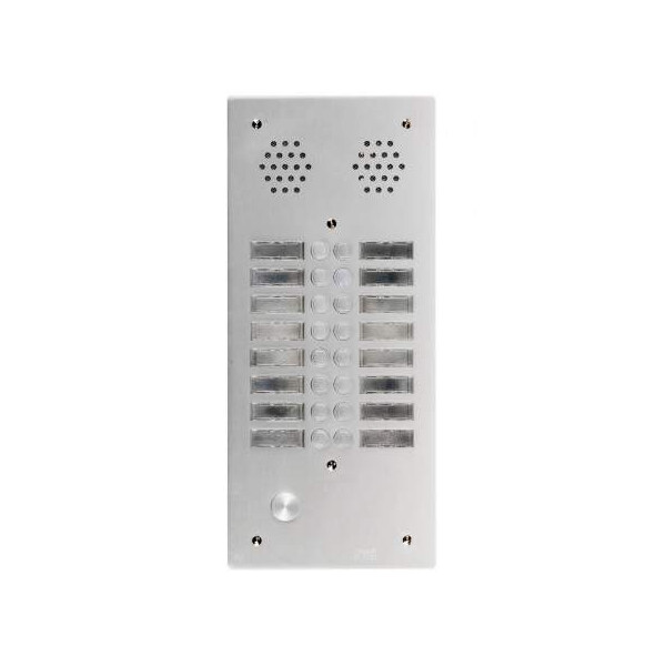Plaque a.v alu 6mm 2r 16bp (411) - Urmet - 7772/16