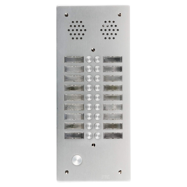 Plaque a.v alu 6mm 2r 18bp (412) - Urmet - 7772/18