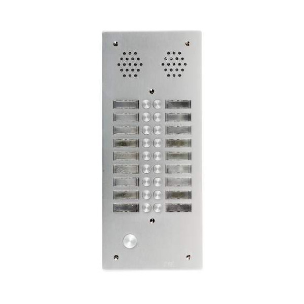 Plaque a.v alu 6mm 2r 18bp (412) - Urmet - 7772/18
