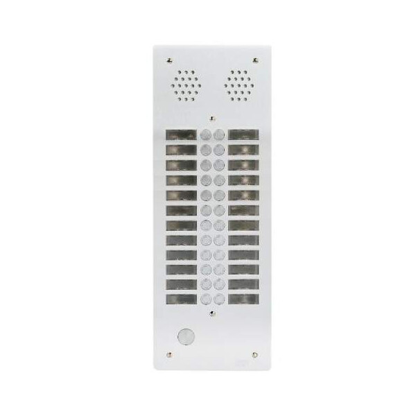 Plaque a.v alu 6mm 2r 24bp (415) - Urmet - 7772/24