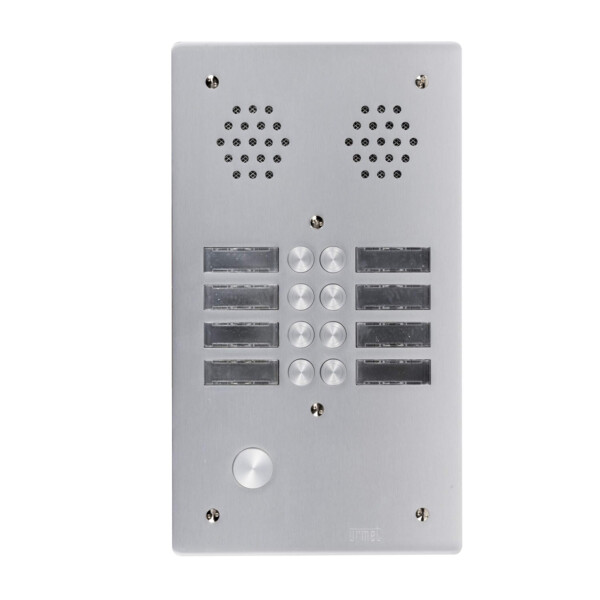 Plaque a.v alu 6mm 2r 08bp (419) - Urmet - 7772/8