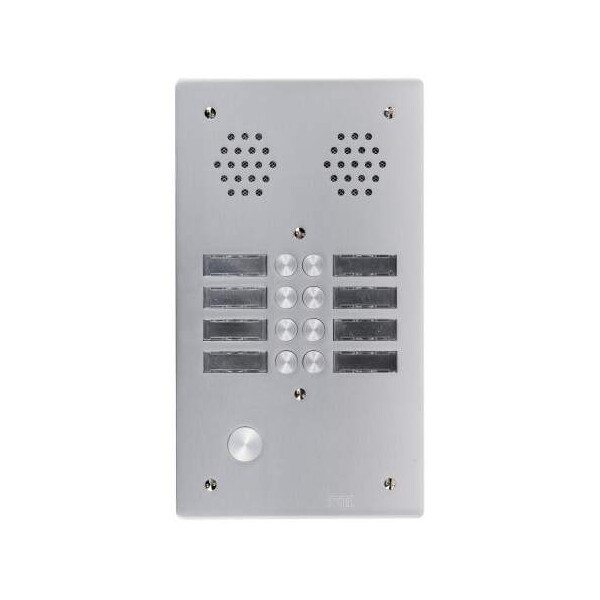 Plaque a.v alu 6mm 2r 08bp (419) - Urmet - 7772/8