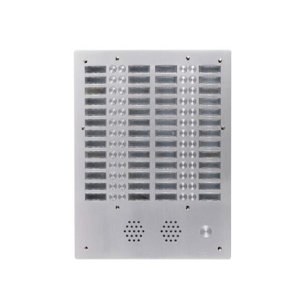 Plaque a.v alu 6mm 4r 52bp (428) - Urmet - 7774/52