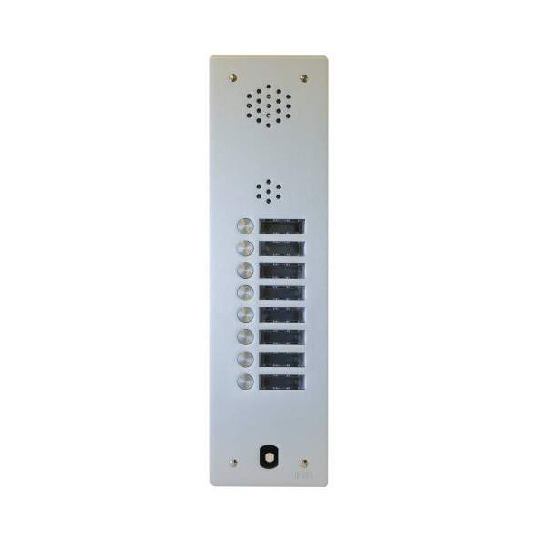Plaque audio alu 8 bp 2 voice complete (20574) - Urmet - A83/108M